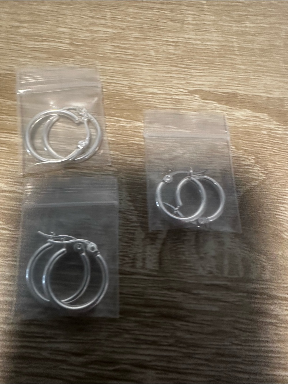 Classic 925 Silver Hoop Earrings - Sleepers - 925 stamped - Price is per set